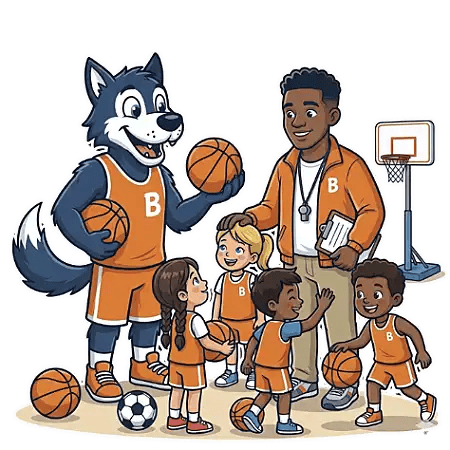 Wolfi-Basketball-Kinder-Trainer